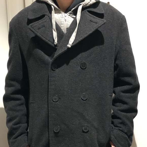 Kenneth Cole Reaction Double Breasted Peacoat - Picture 3 of 8